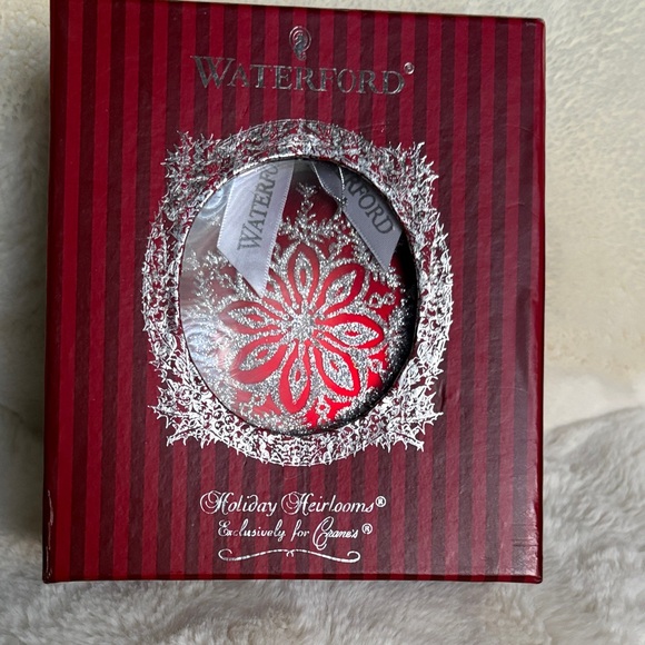Waterford Festive Red and Silver Ornament - Picture 2 of 11